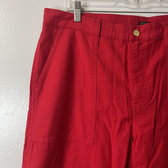 J.CREW Camp-pocket Wide-leg Pant Size 32 Red NEW America USA Preppy Casual CI936 - Picture 3 of 15